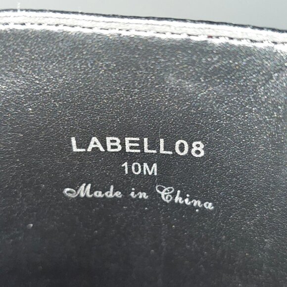 NEW Donald Pliner Labell Ankle Boot Womens 10 Black Leather Platform Heeled - Picture 14 of 15